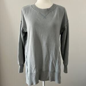 AERIE blue long crewneck sweatshirt XS